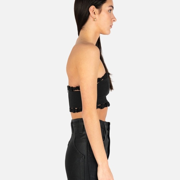 GANNI
Cotton Suiting Top in Black (12) - Picture 11 of 11